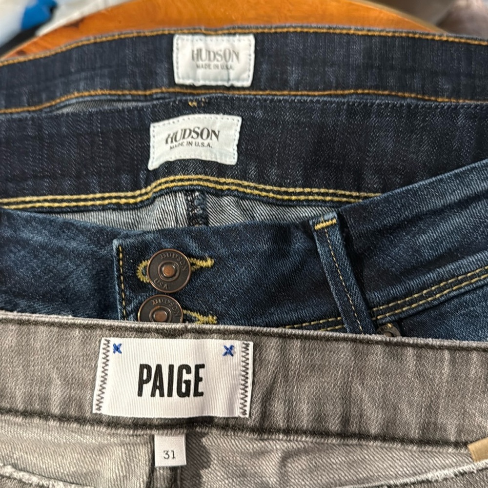 Hudson and PAIGE Jeans - size 31 Hudson (2) and PAIGE